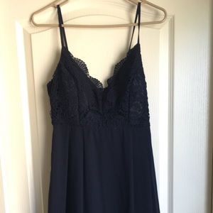 Dark Blue Midi Dress